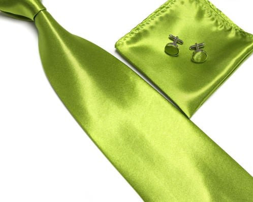 Louis Silk Green Cufflinks - Silk