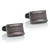 BLACK GUN plated classic cufflinks