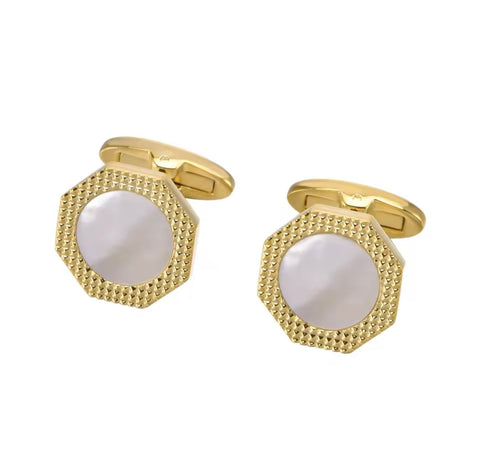 Gold plated classic cufflinks