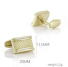 Gold plated classic cufflinks