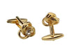 Crystal love knot cufflinks