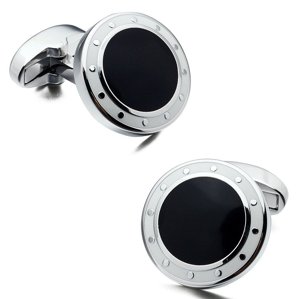 Blue & Black silver Cufflinks